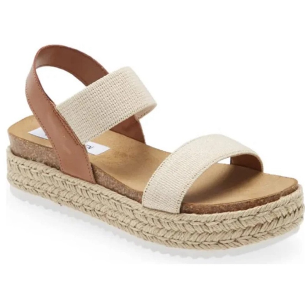 STEVE MADDEN WOMENS JAKLIN FLATFORM SANDALS Size 8